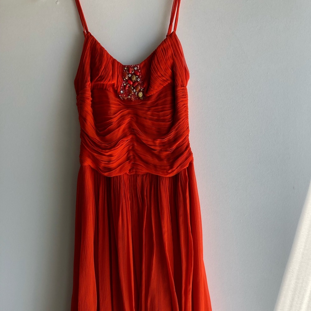 BCBG orange dress